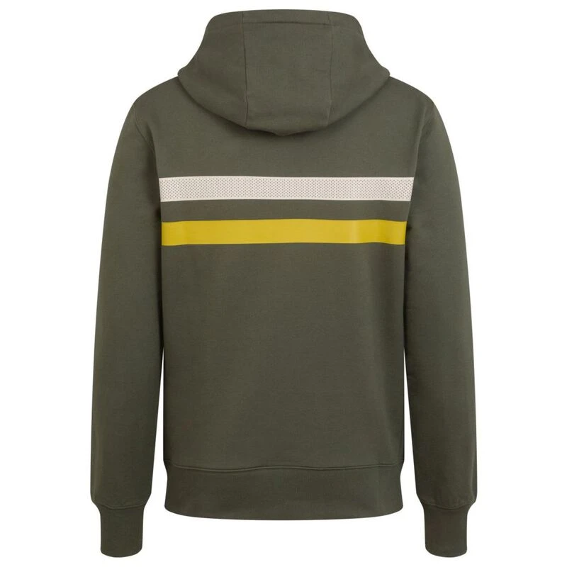 Rapha Mens Brevet Hoodie (Grey/Beige/Yellow) | Sportpursuit.com