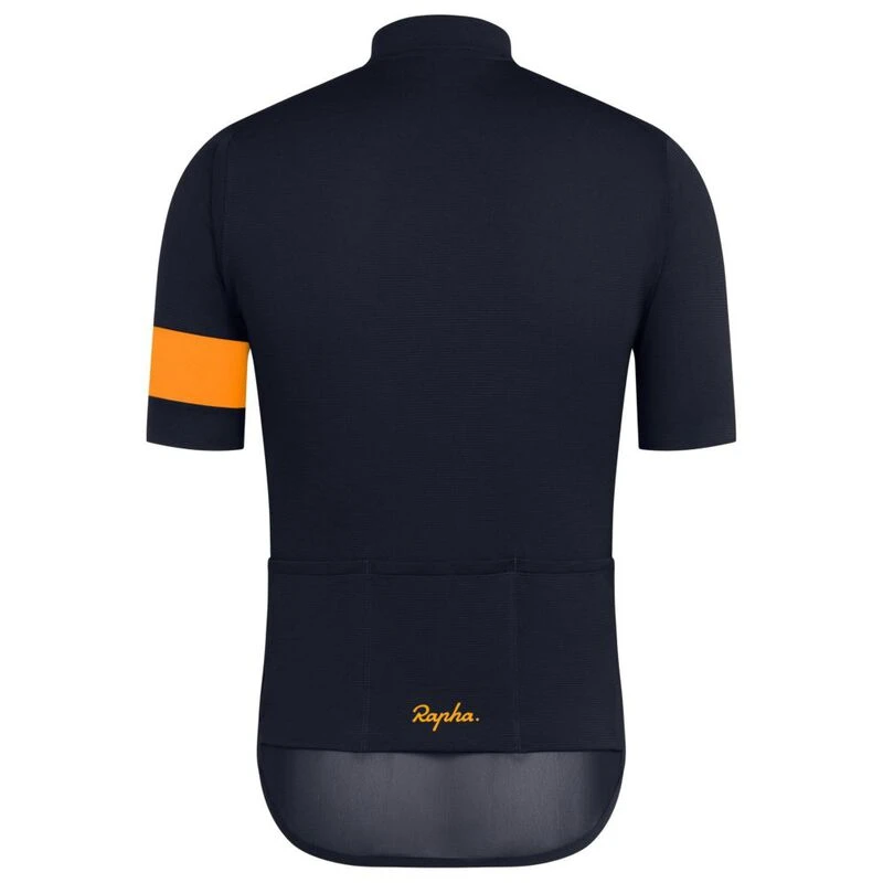 Rapha Mens Classic Flyweight Jersey (Dark Navy/Dark Yellow) | Sportpur