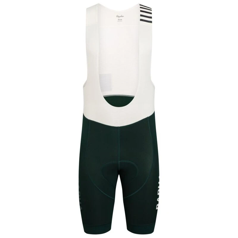 Rapha Mens Pro Team Winter Bib Shorts (Dark Green/Off-White