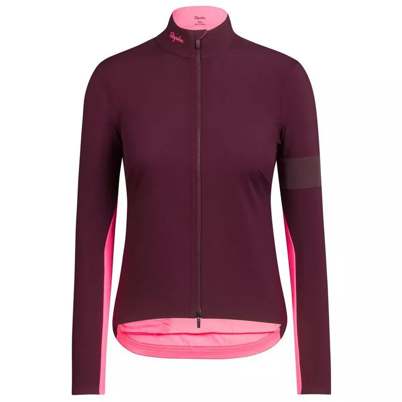Rapha Womens Souplesse Training Jacket (Rich Burgundy) | Sportpursuit.