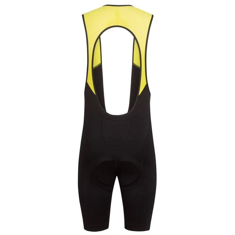 Rapha Mens Classic II Bib Shorts Black Yellow Sportpursuit