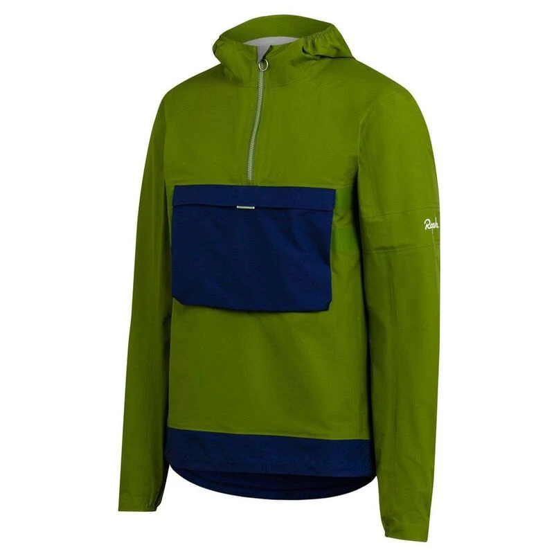 Rapha Mens Explore Hooded GORE TEX Pullover Waterproof Jacket Green