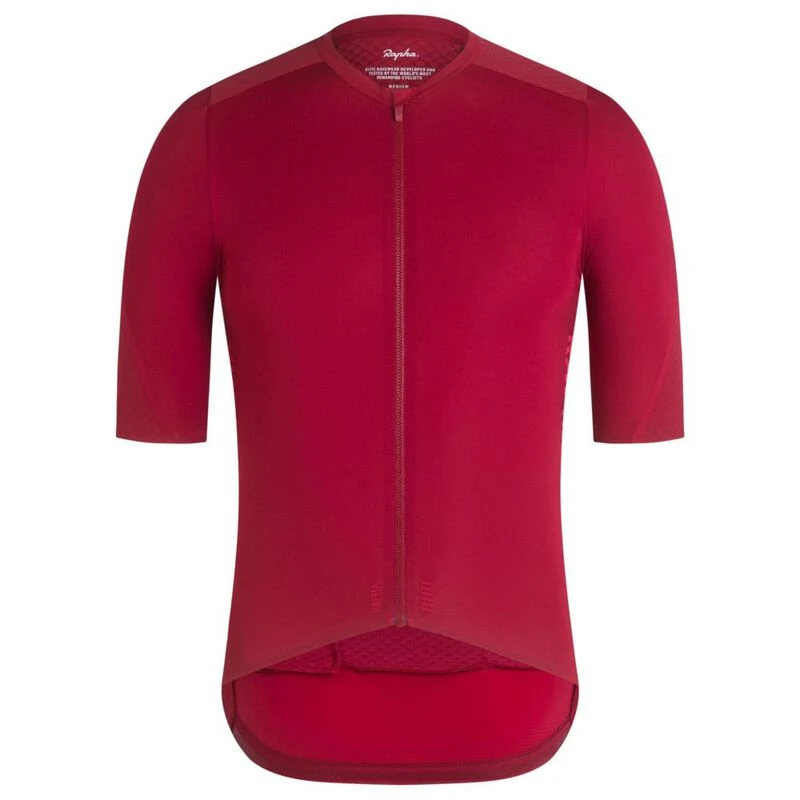Rapha Mens Pro Team Aero Jersey Dark Red Red Sportpursuit