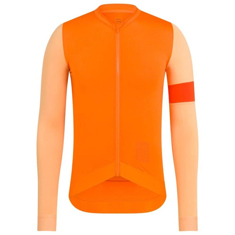 Rapha Mens Pro Team Long Sleeve Training Jersey (Orange