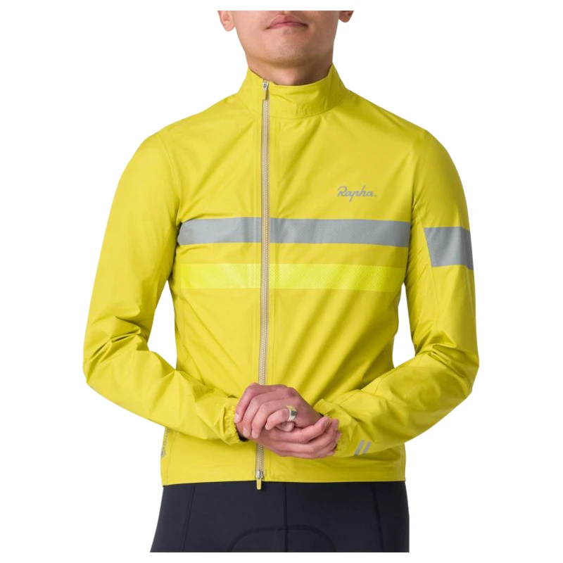 Rapha Mens Brevet Gore-Tex Jacket (Gecko Yellow/Chartreuse
