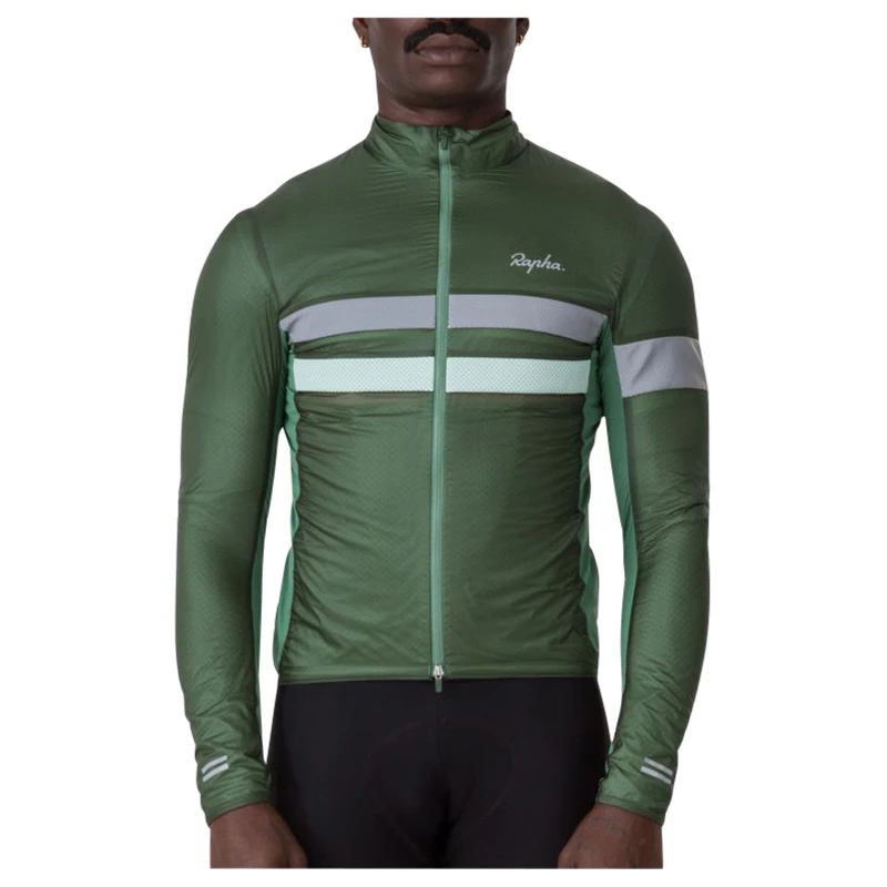 Rapha Mens Brevet Insulated Jacket (Dark Green/Pale Green) | Sportpurs