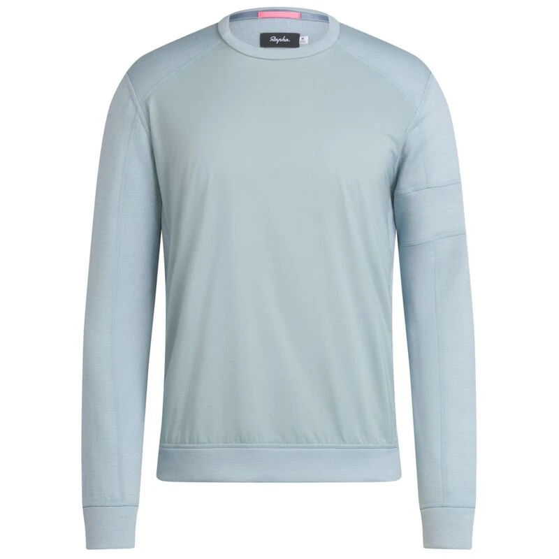 Rapha Mens Merino Windblock Pullover (Blue) | Sportpursuit.com