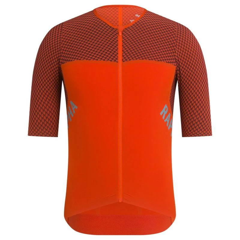 Rapha Mens Pro Team Crit Jersey (Dark Orange/Dark Navy) | Sportpursuit