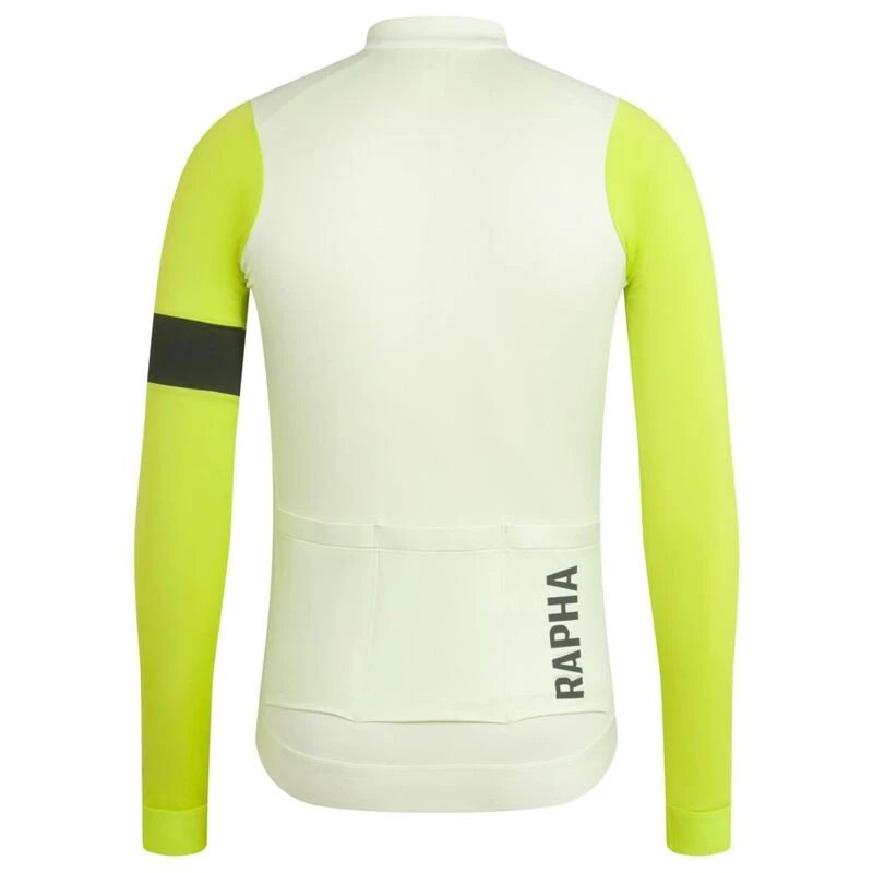 Rapha Mens Pro Team Training LS Jersey (Light Green/Lime