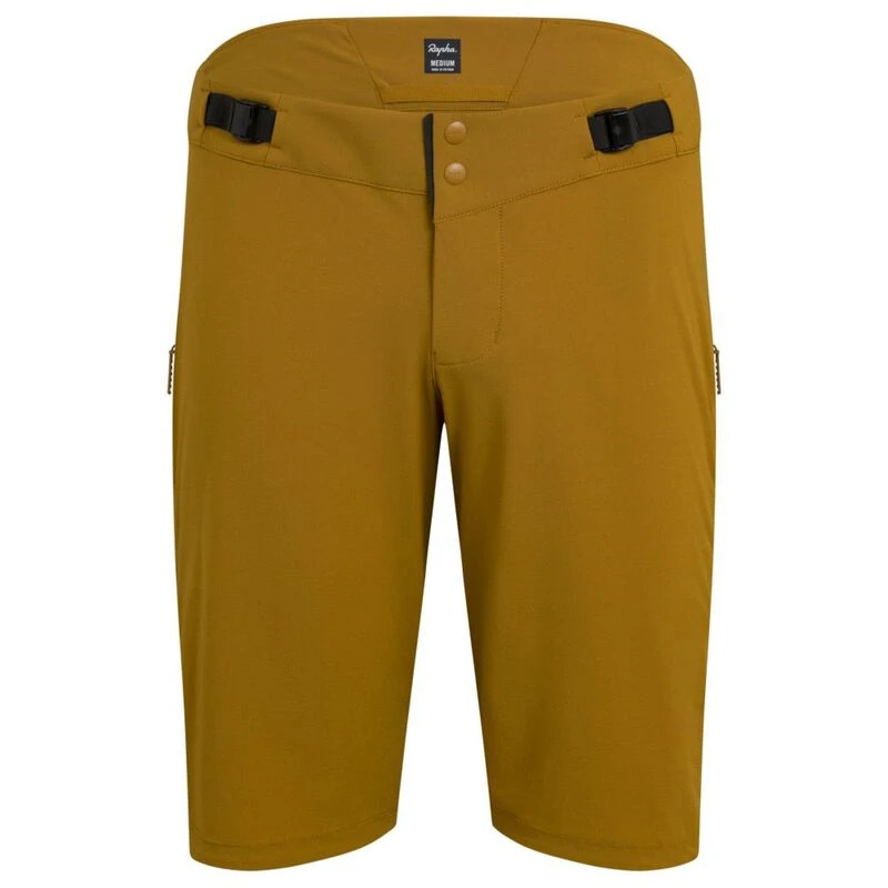 Rapha Mens Trail Fast & Light Shorts (Old Gold/Black) | Sportpursuit.c