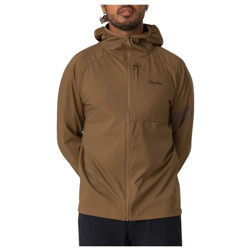 Rapha Mens Trail Lightweight Jacket (Brown/Black) | Sportpursuit.com