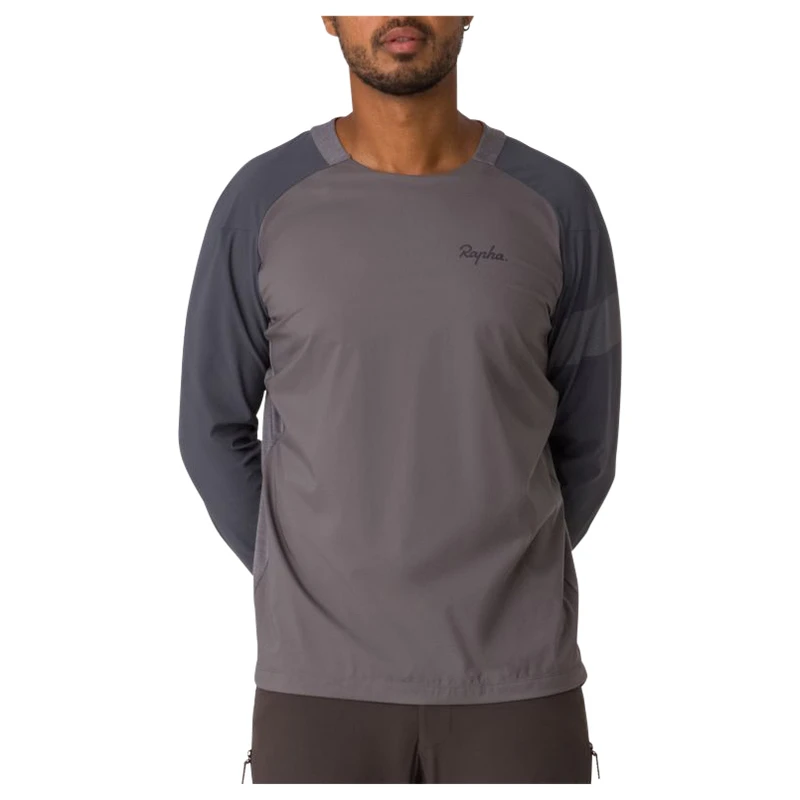Rapha Mens Trail Windblock Jersey (Mushroom/Grey