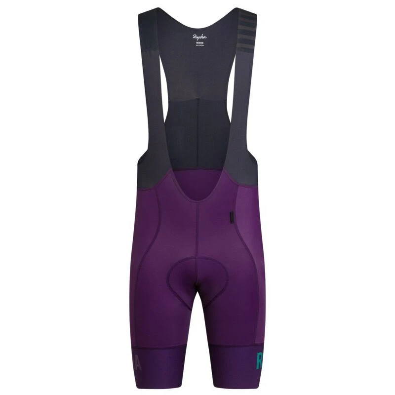 Rapha Mens Pro Team II Bib Shorts (Dark Purple) | Sportpursuit.com