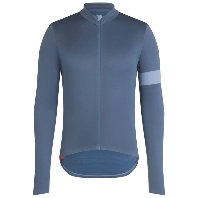 Rapha Mens Classic Long Sleeve Jersey (Blue/Grey Blue) | Sportpursuit.