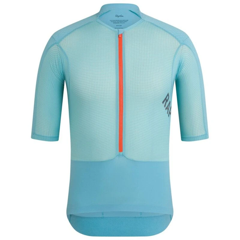 Rapha Mens Pro Team Gravel Jersey (Light Teal/Dark Orange