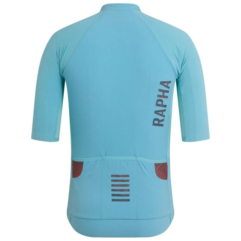 Rapha Mens Pro Team Gravel Jersey (Light Teal/Dark Orange