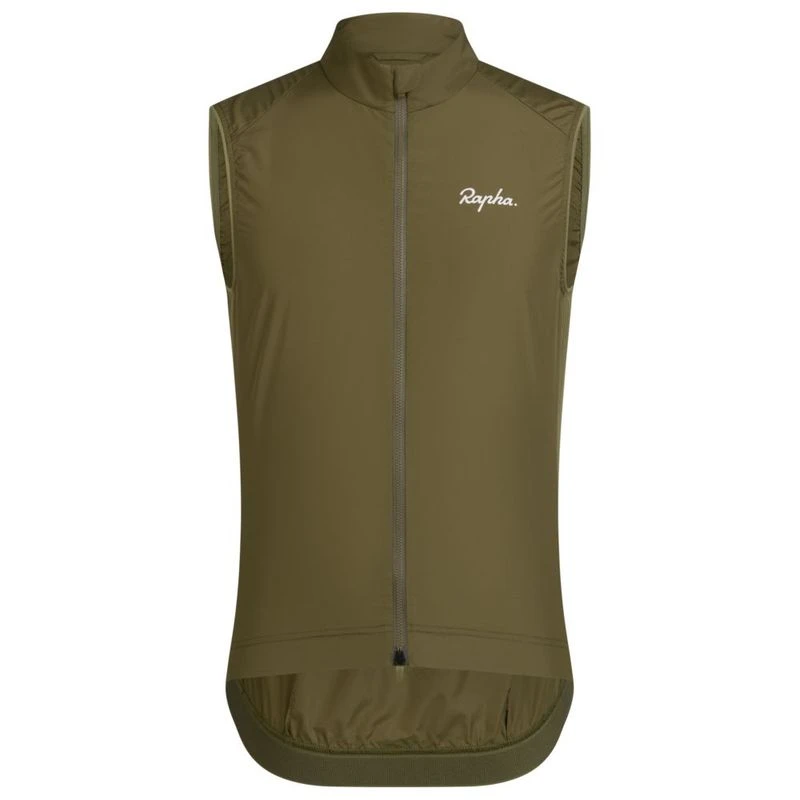 Rapha Mens Core Gilet (Dark Khaki/White) | Sportpursuit.com