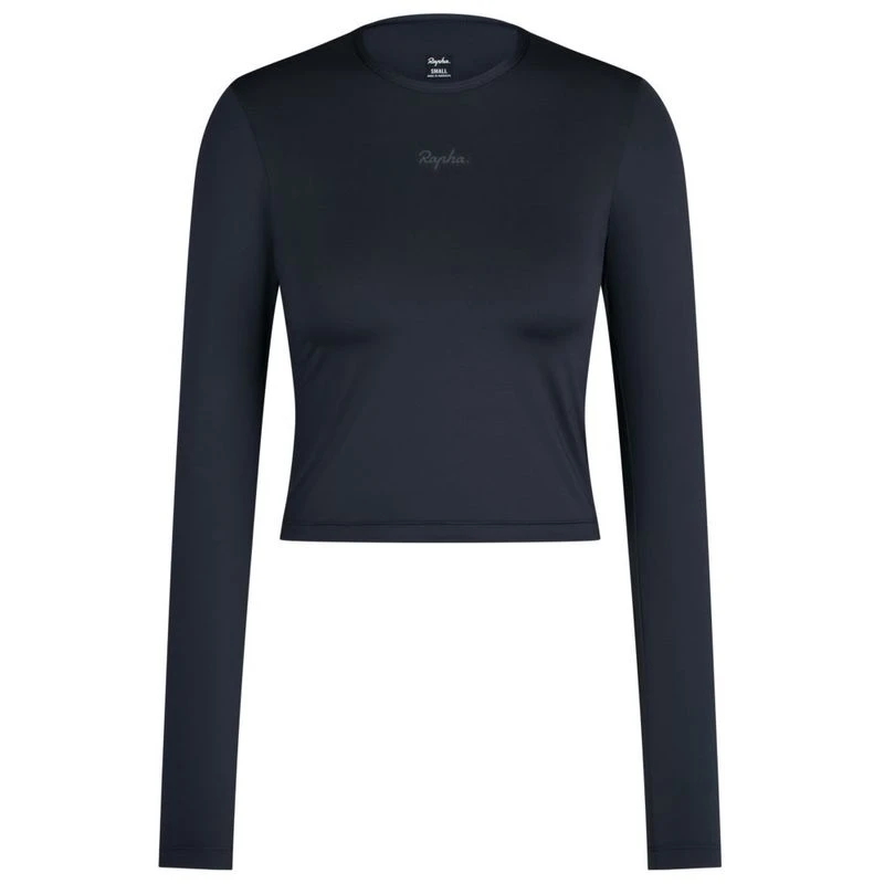 Rapha Womens Active T-Shirt (Dark Grey /Dark Navy) | Sportpursuit.com