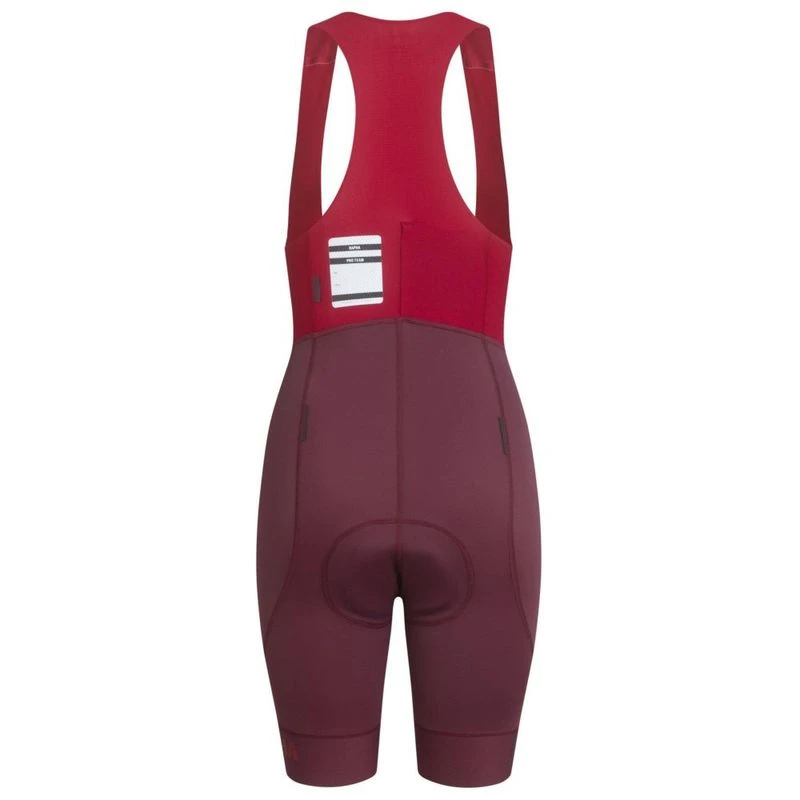 Rapha Mens Pro Team Bib Shorts (Burgundy/Dark Red
