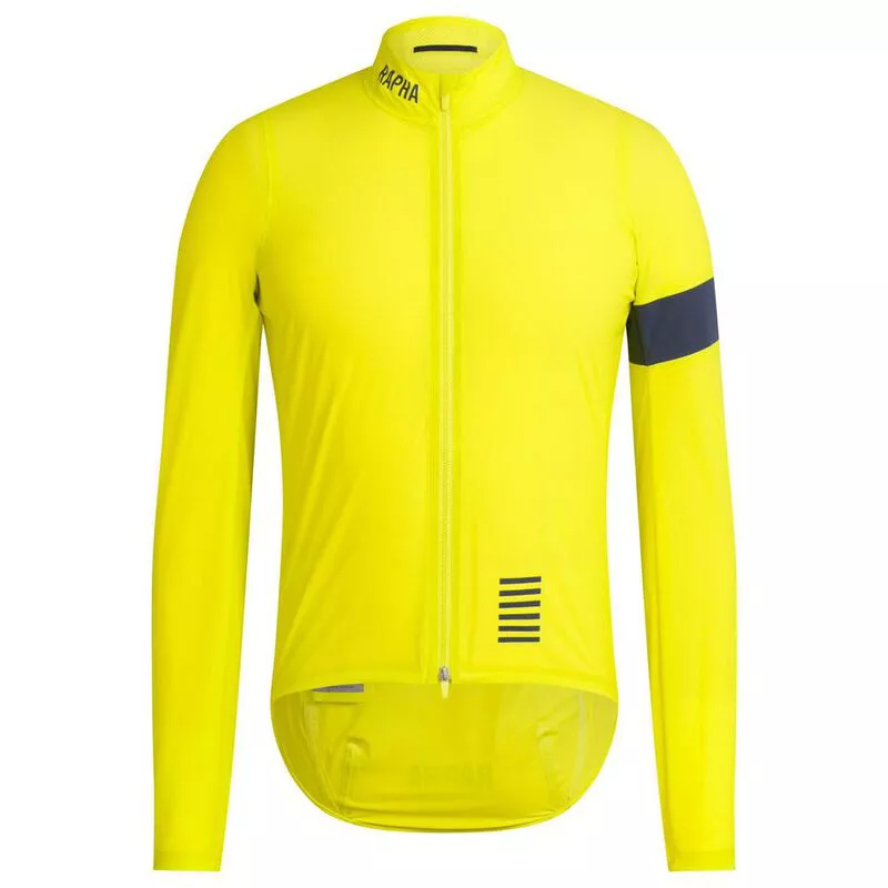 Rapha Mens Pro Team Lightweight Shadow Jacket Yellow Sportpursuit