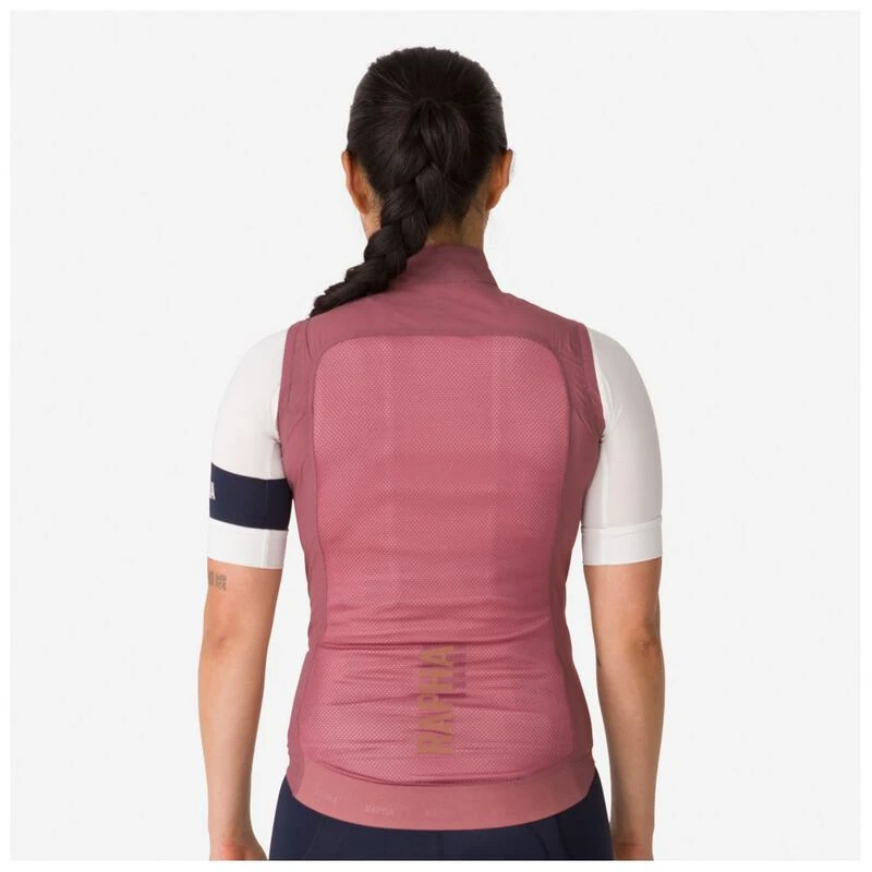 Rapha Womens Pro Team Lightweight Gilet (Rose Brown/Rust Brown) | Spor