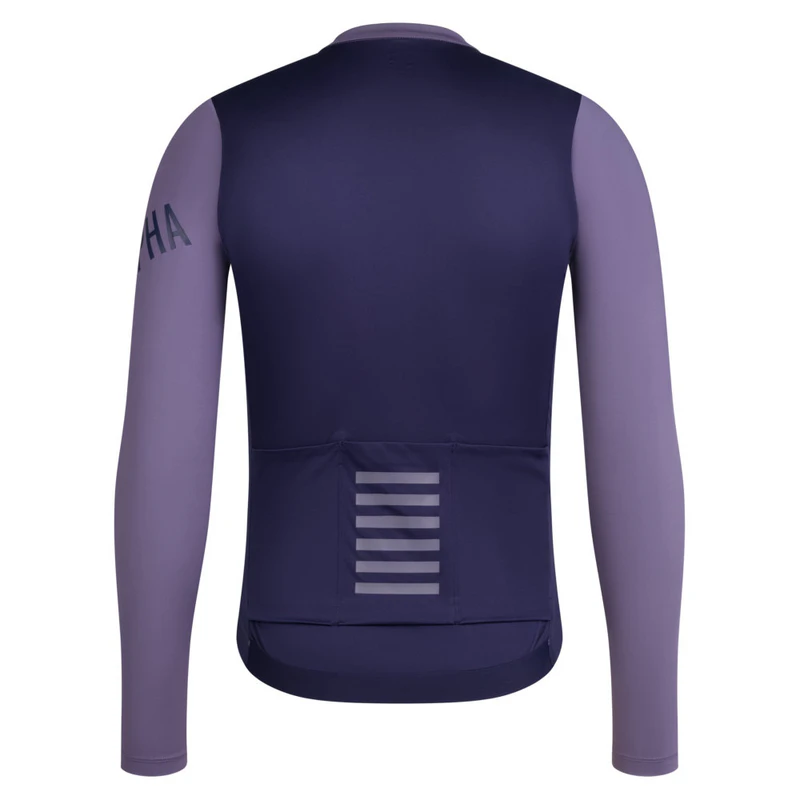Rapha Mens Pro Team Long Sleeve Lightweight Cycling Jersey (Dusted Lil