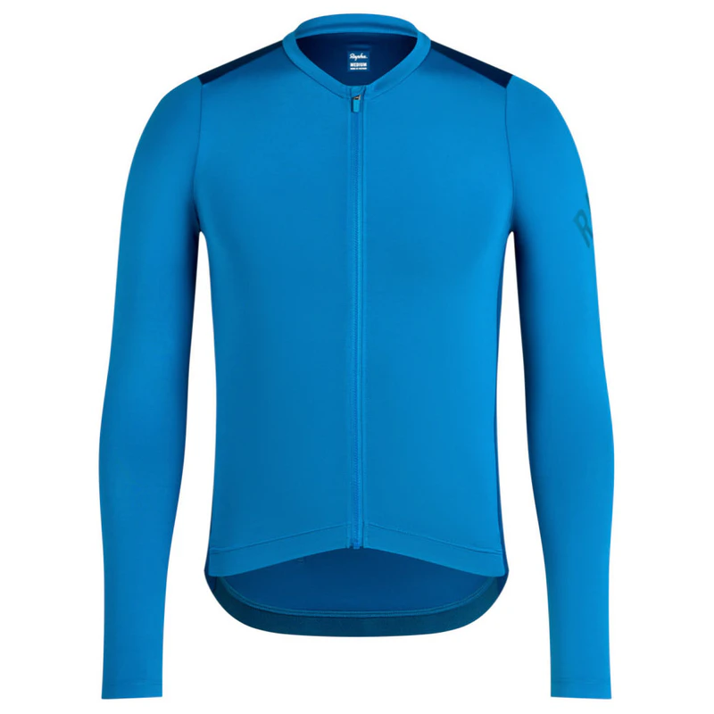 Rapha Mens Pro Team LS Cycling Jersey (Petrol Blue/Jewelled Blue) | Sp