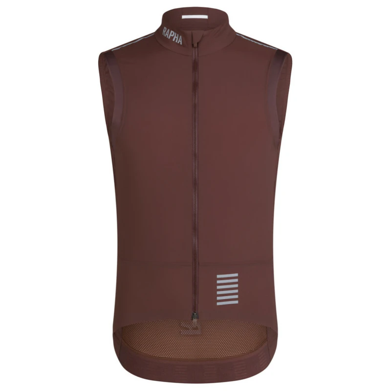 Rapha Mens Pro Team Lightweight Gilet (Walnut Brown /Silver Reflective