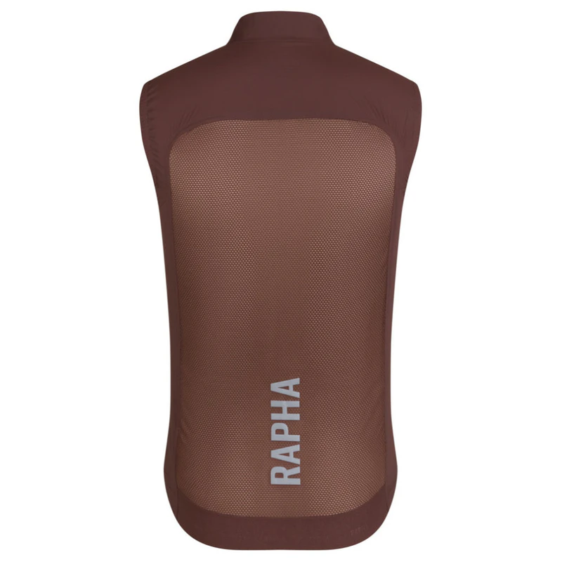 Rapha Mens Pro Team Lightweight Gilet (Walnut Brown /Silver Reflective