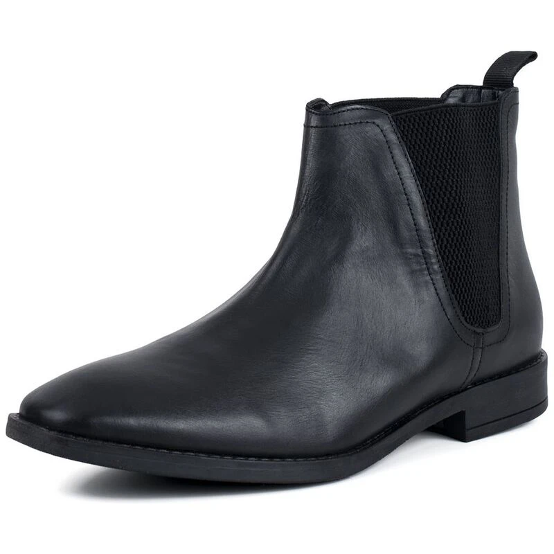 maling MP Stor vrangforestilling Redfoot Mens Rawlings Square Toe Chelsea Boots (Black Leather) | Sport