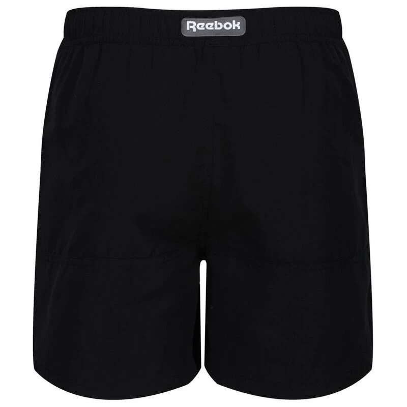Reebok Mens Swim Shorts Black White Sportpursuit