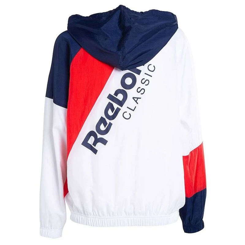 Reebok Womens AC Windbreaker Gilet White Sportpursuit