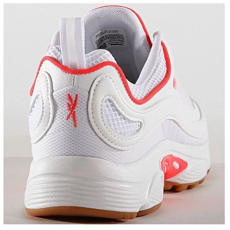 Reebok Daytona Dmx Mu Trainers White Neon Red Gum Sportpursuit