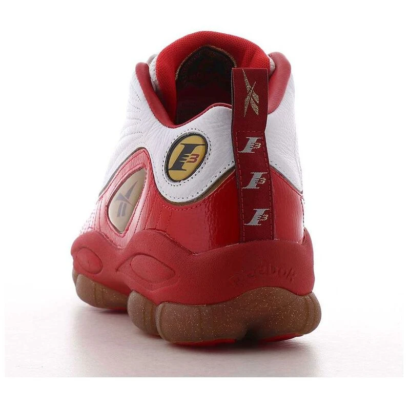 Reebok Mens Iverson Legacy Trainers Red White Black Brass Sportpur