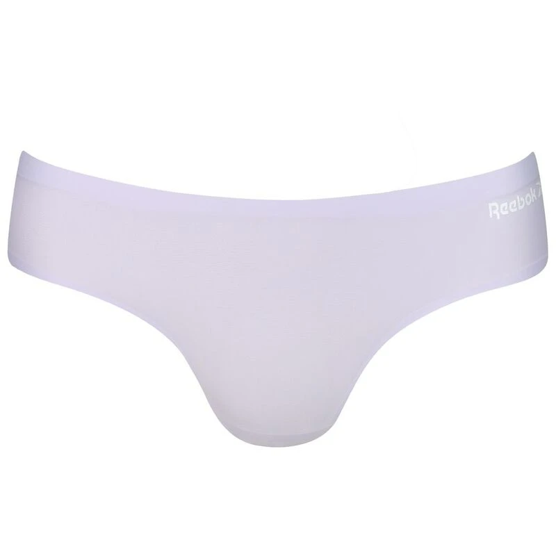 Reebok Womens Bonded Pack of 3 Underwear (Grey/Purple/Blue)