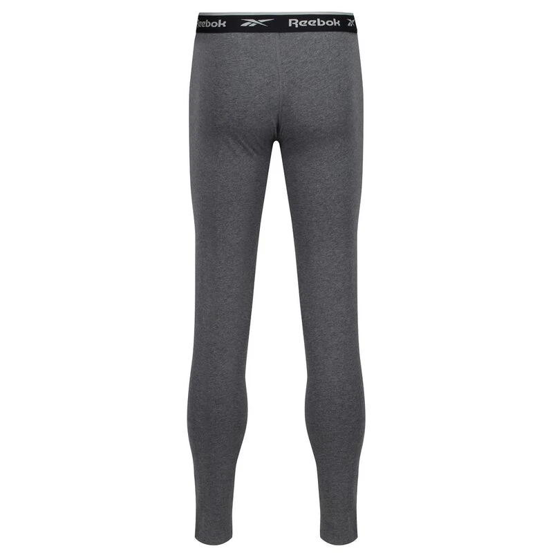 Reebok Mens Long Tights Charcoal Marl Sportpursuit