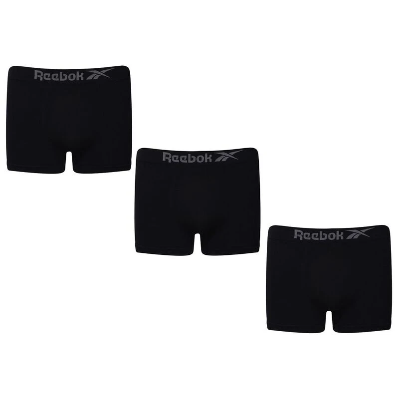 Reebok Mens Seamless Underwear (Black - 3 Pack)