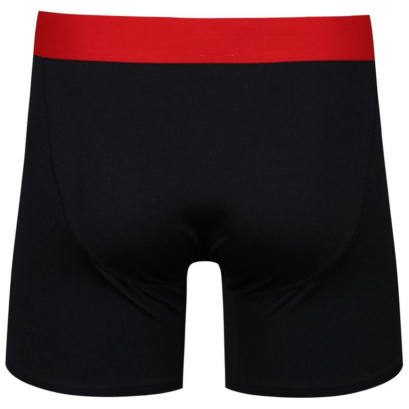 Reebok Mens Med Sports Underwear (Black/Electric Cobalt/Grey/Red WB)