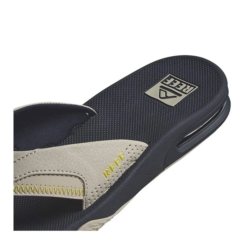 Reef Mens Fanning Sandals Navy Oak Lime Sportpursuit