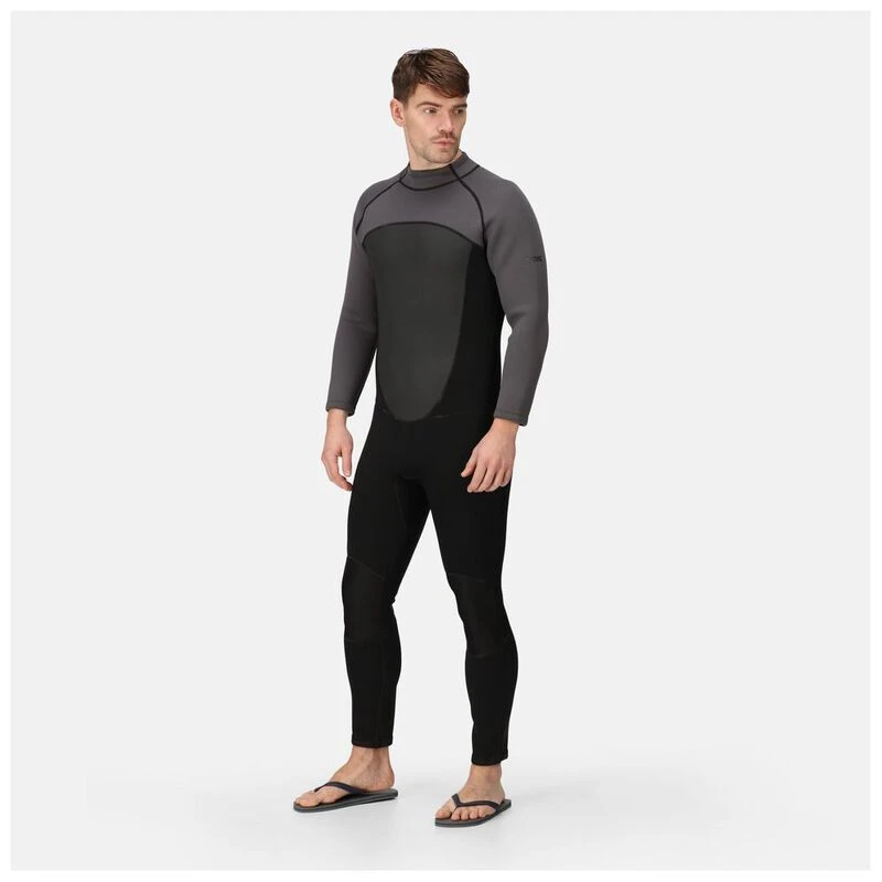 Regatta Mens Full Wetsuit (Black/Dark Grey)