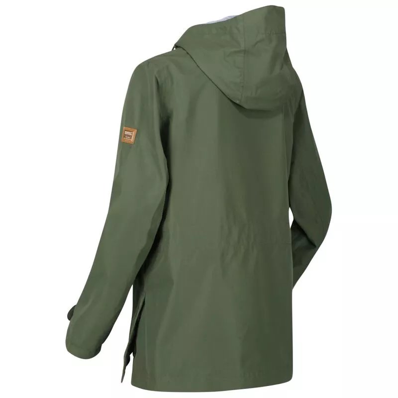 Women's ninette lightweight hooded waterproof jacket blue ticking stripe sale