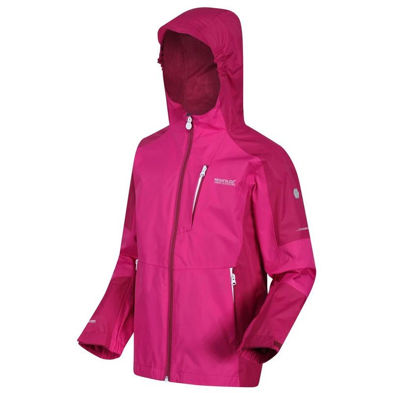 Regatta Kids Calderdale II Waterproof Jacket Fuchsia Raspberry Spo