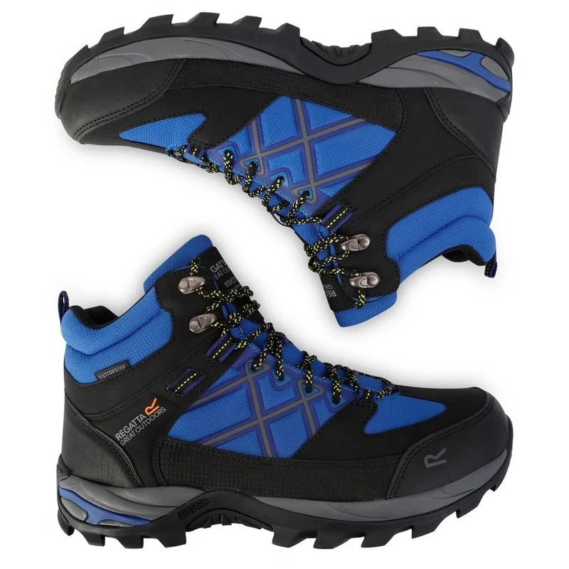 Regatta Mens Samaris III Hiking Boots Oxford Blue Black Sportpursu