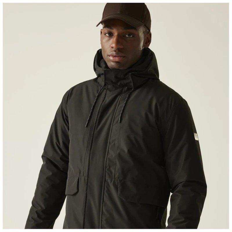Veste Imperméable NAVIGATE Homme (Noir / Orange Vif) REGATTA