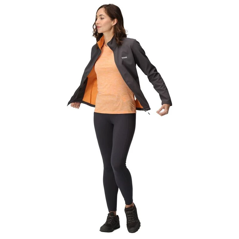 Regatta Womens Connie V Jacket Seal Grey Apricot Crush Sportpursui