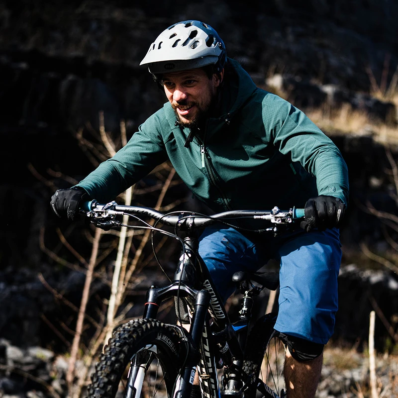 Rivelo Mens Stormfleece MTB Jacket Woodland Sportpursuit