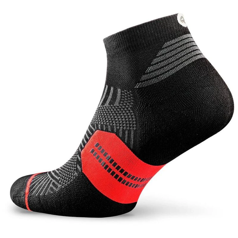 Rockay Flare Max Cushion Run Socks (Black/Red) | Sportpursuit.com