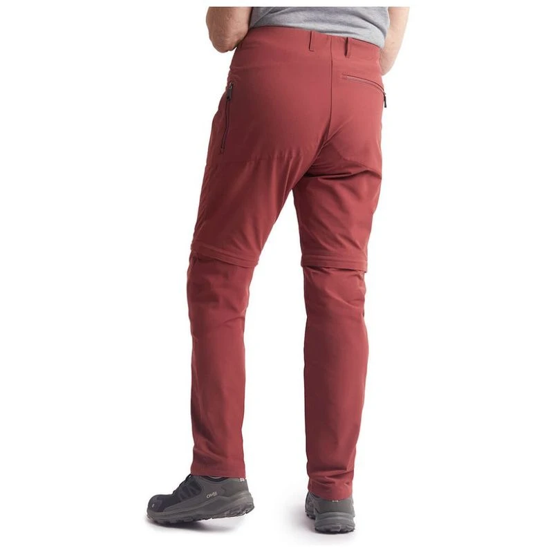 Rohan Womens Stretch Bags Zip Off Walking Trousers Auburn Red Spor