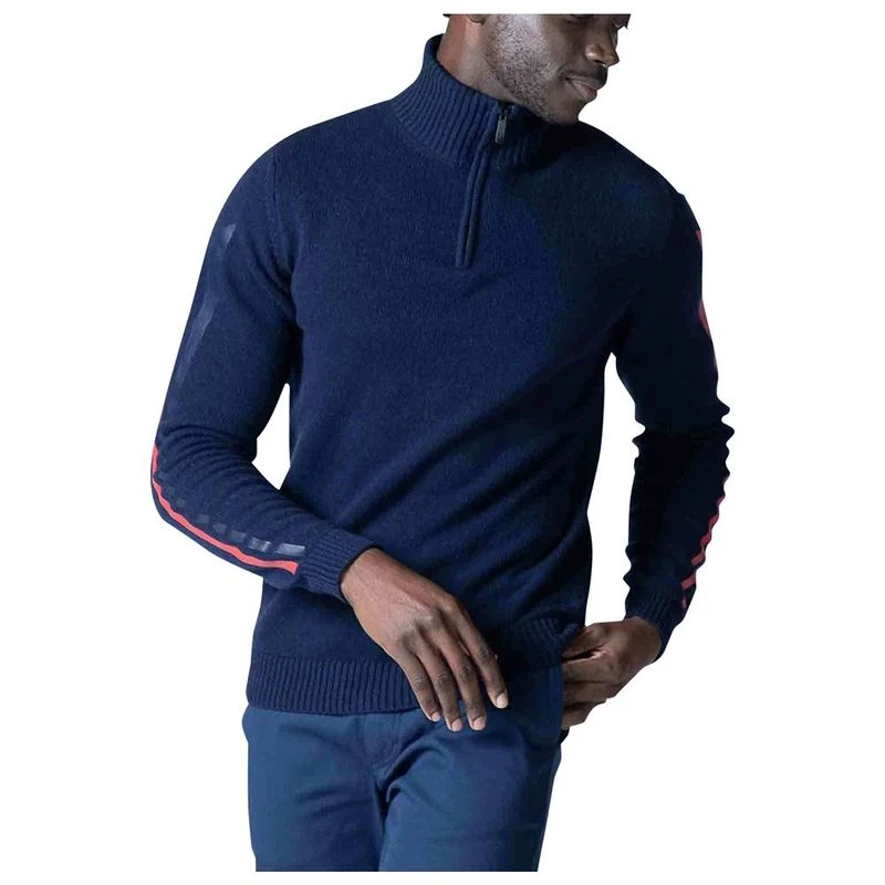 Rossignol Mens Merino Blend Signature Sweater Dark Navy Sportpursu
