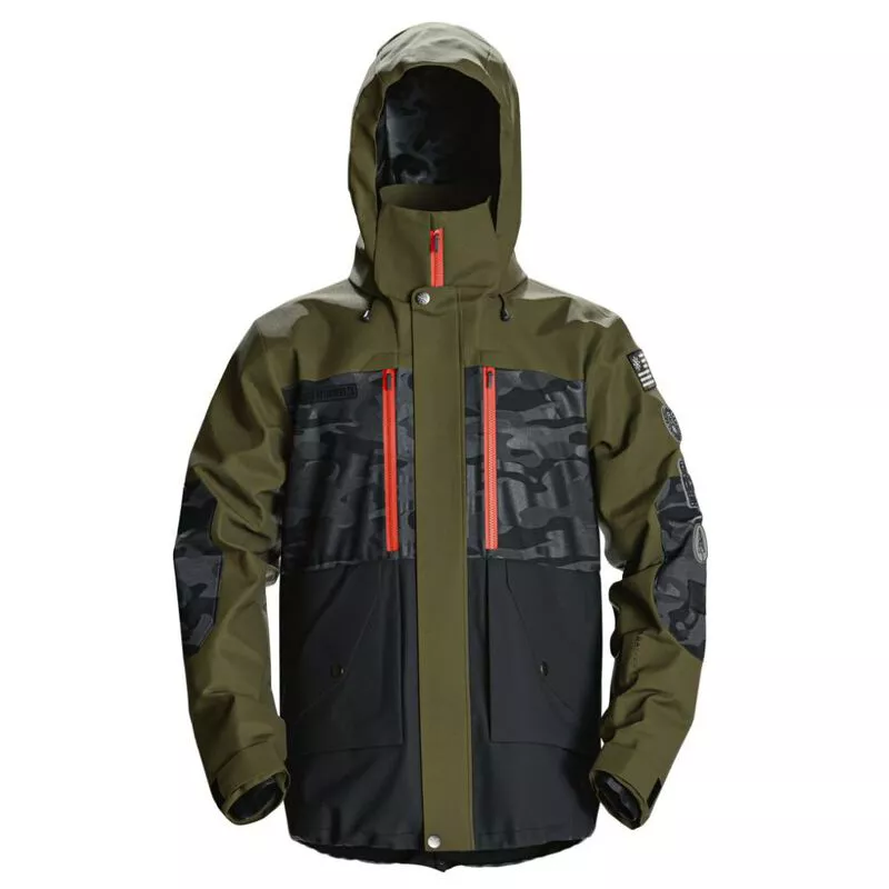Saga Mens Fatigue Ski Jacket Military Olive Sportpursuit